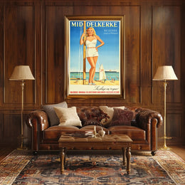 Mid Delkerke La Plage En Vogue Poster