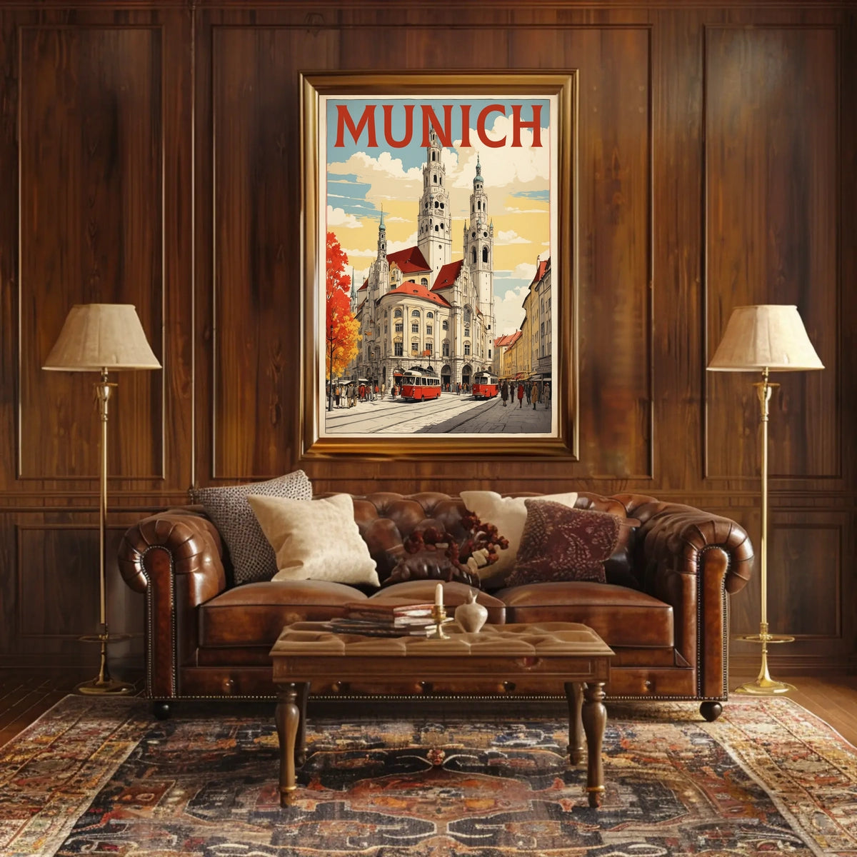 Munich Cityscape Poster