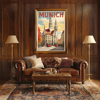 Munich Cityscape Poster