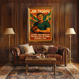 Celebrating Jim Thorpe Legendary Athlete Jim Thorpe Poster