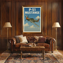 P-51 Mustang Poster PosterGoat