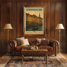 Copenhagen Where History Meets the Sea Poster