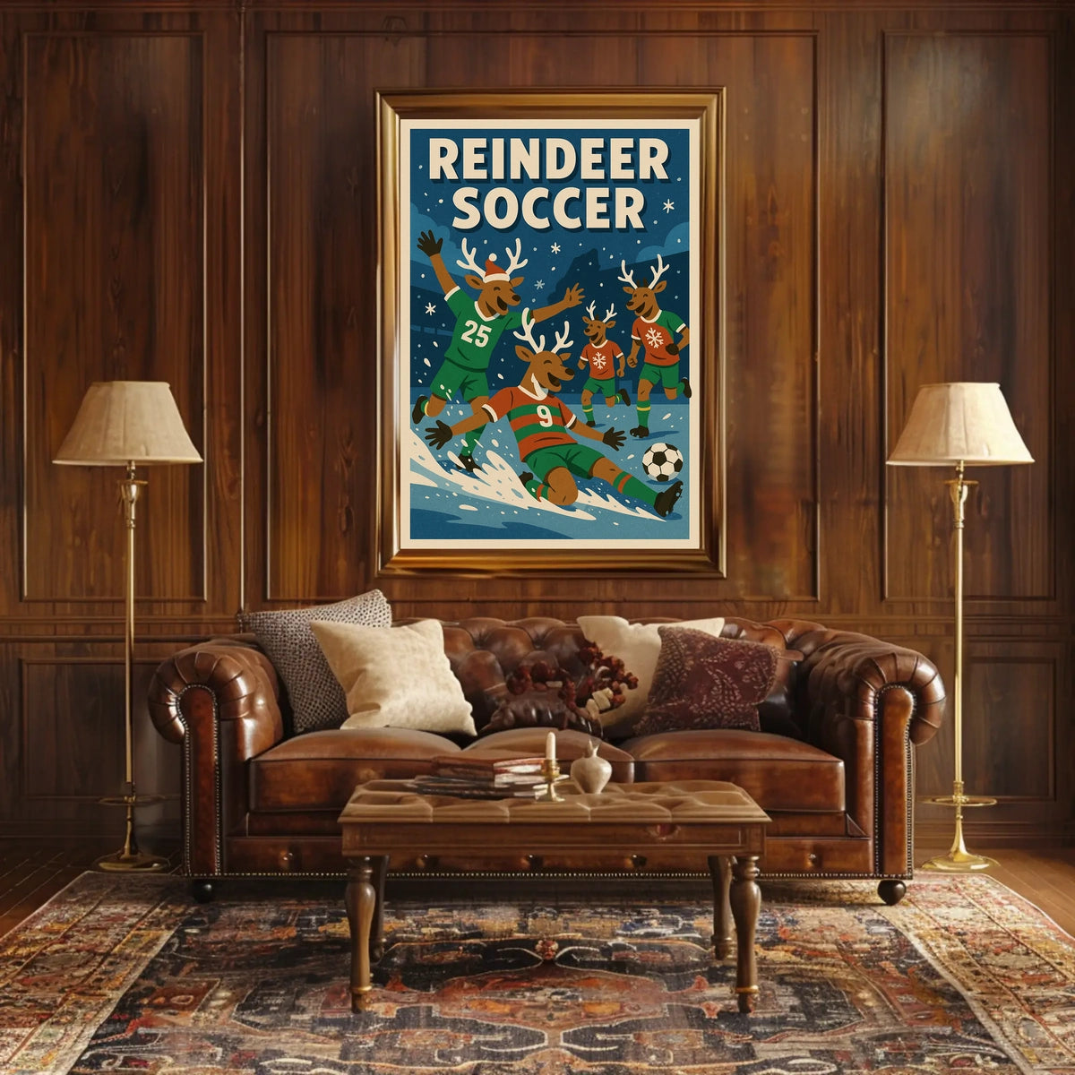 Reindeer Soccer Extravaganza Poster