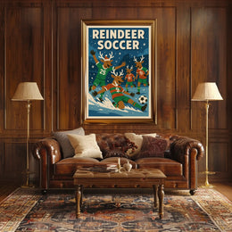 Reindeer Soccer Extravaganza Poster