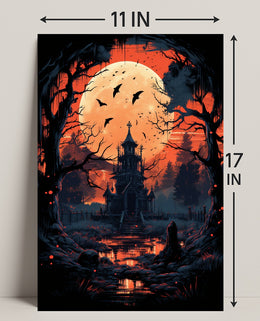 Haunted Mansion Under The Blood Moon Poster