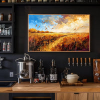 Autumnal Impressionist Landscape Poster: Nature's Tranquility