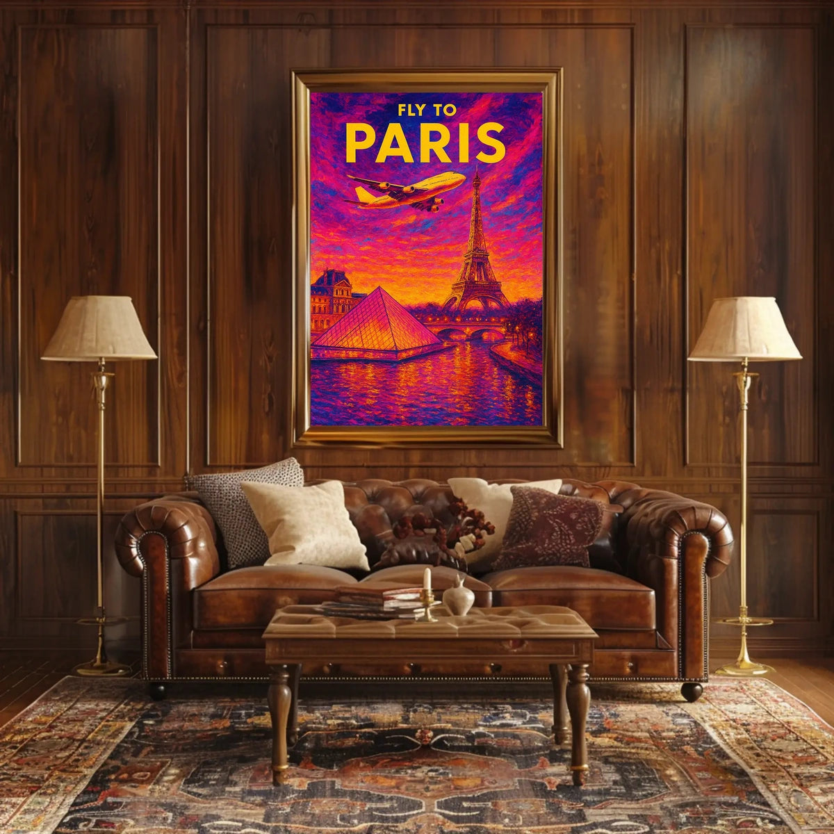 Fly to Paris Poster