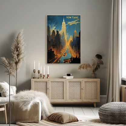 New York Vintage Travel Poster