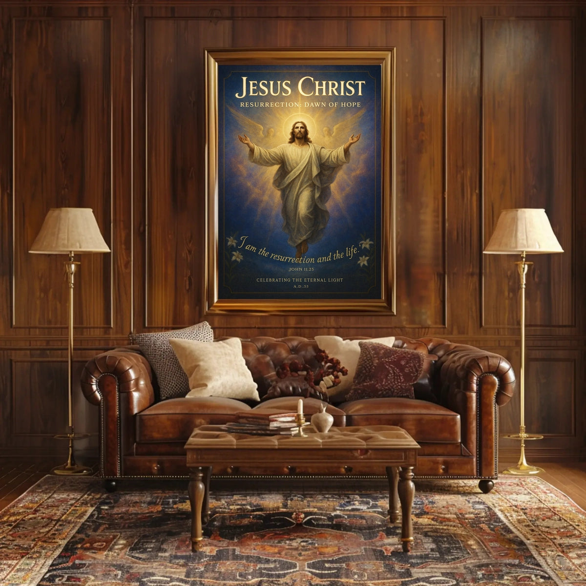 Jesus Christ Resurrection Dawn of Hope Poster