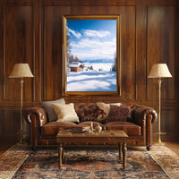 Winter Serenity In The Mountains Poster