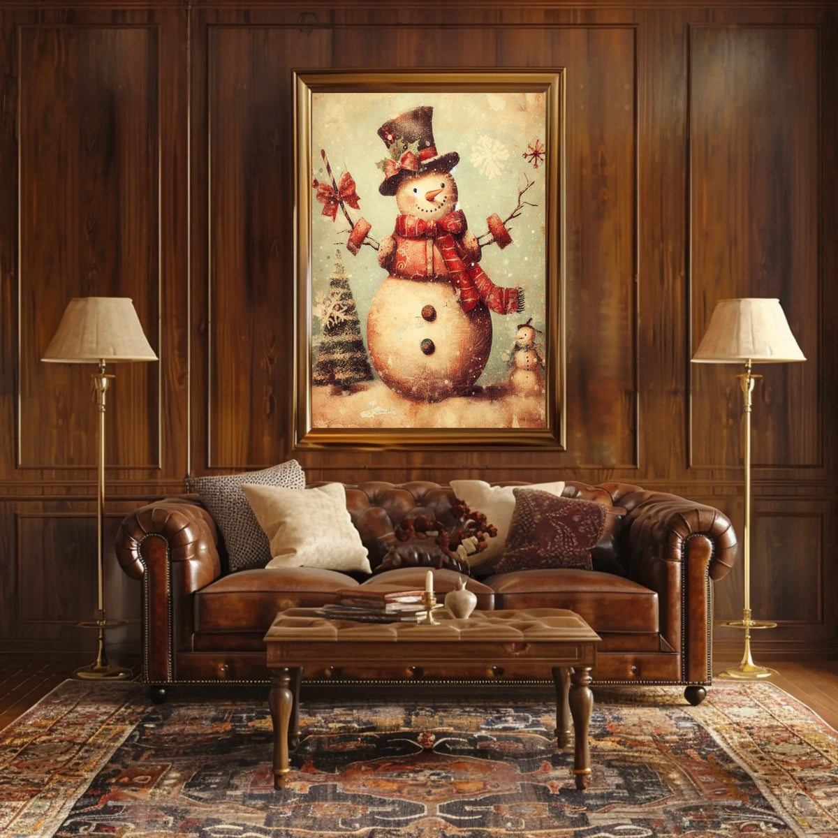 Festive Snowman Delight Poster