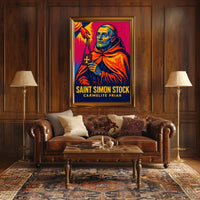 Saint Simon Stock Carmelite Friar Poster