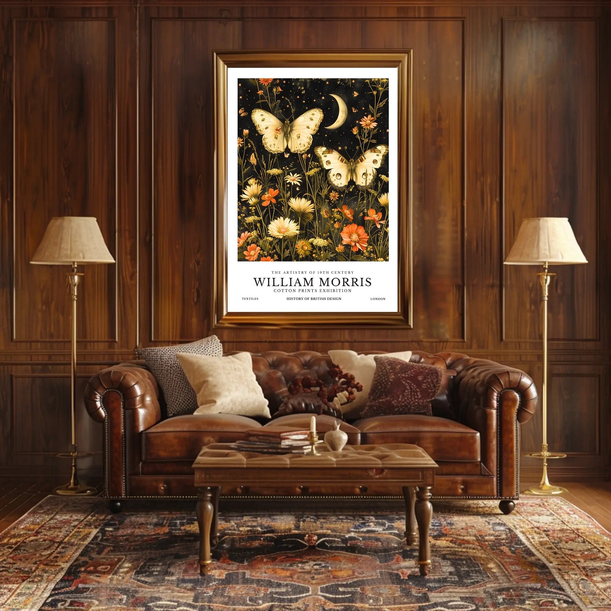William Morris Celestial Cotton Prints Cultural or Heritage Poster
