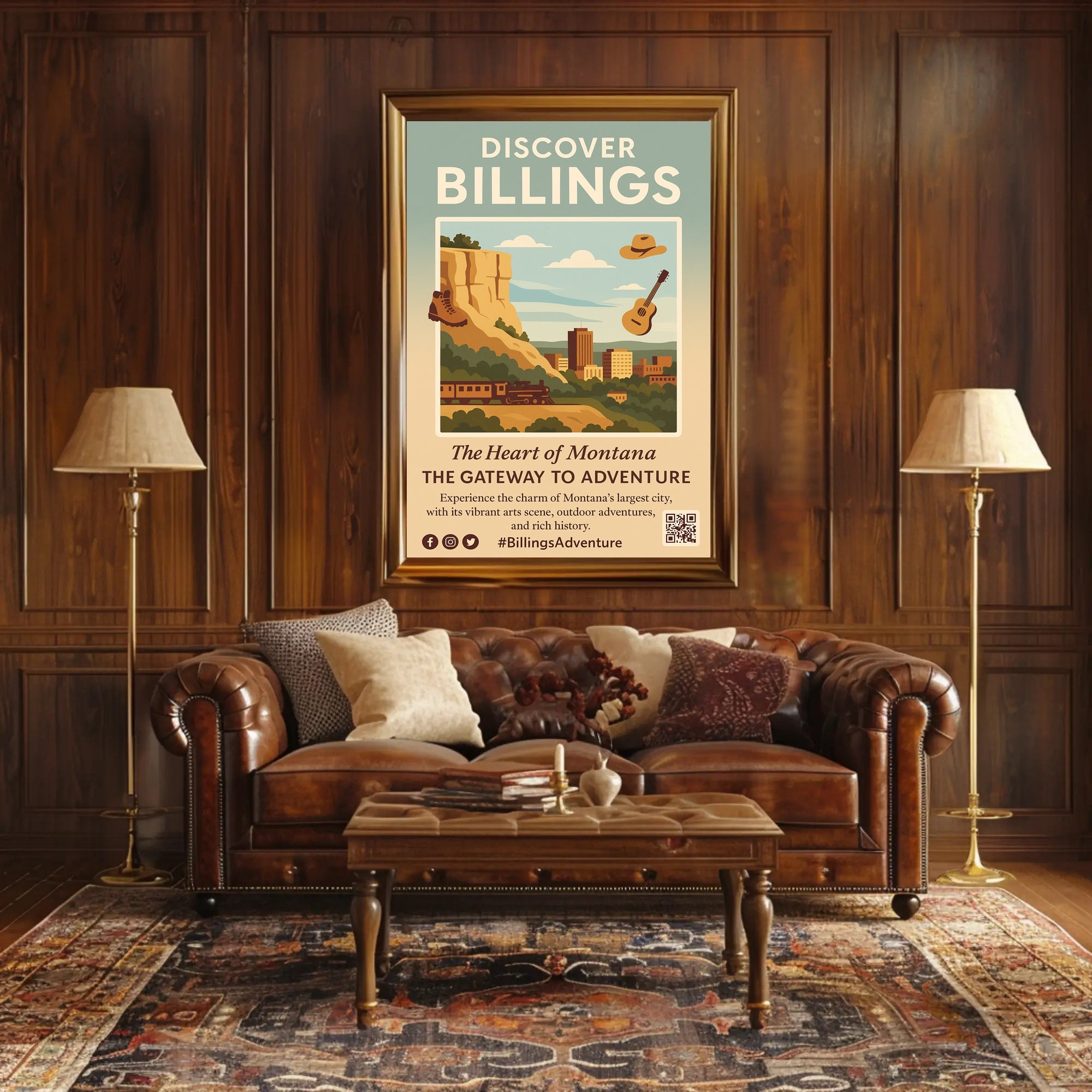 Discover Billings Poster PosterGoat