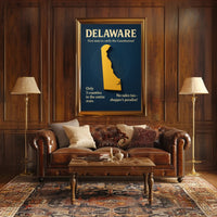 Delaware – The First State Poster PosterGoat