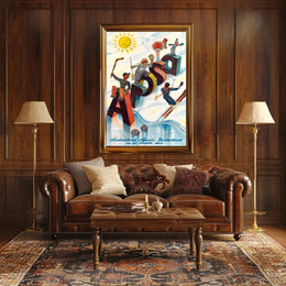 Winter Fun In Switzerland Poster
