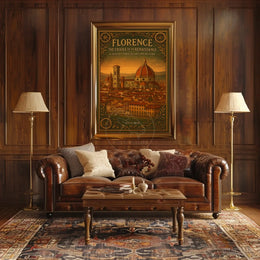 Florence Renaissance Journey Vintage Cultural or Heritage Poster