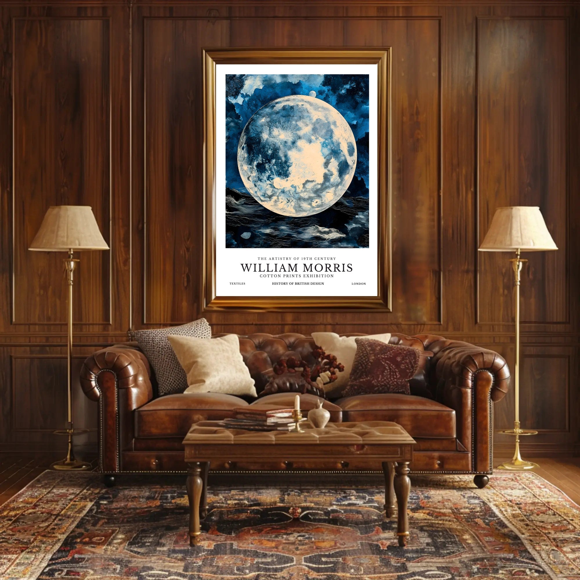 William Morris Cotton Prints Exhibition Poster