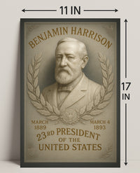 Benjamin Harrison 23rd President Poster PosterGoat