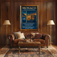 Monaco Jewel of the Riviera Poster