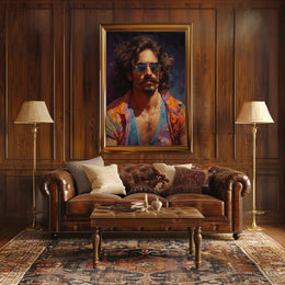 Vibrant Portrait Of A Modern Icon Modern Poster PosterGoat