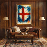Abstract Cross In Watercolor Abstract Poster