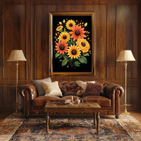Vibrant Floral Bouquet Poster