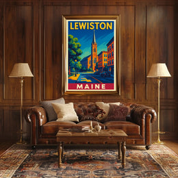 Lewiston, Maine Poster