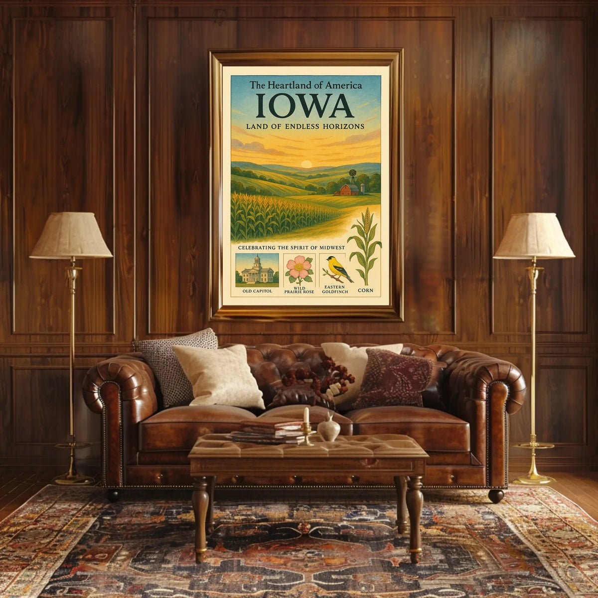 Iowa Land of Endless Horizons Poster