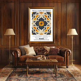 William Morris Cotton Prints Exhibition Poster
