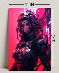 Cybernetic Warrior Poster PosterGoat