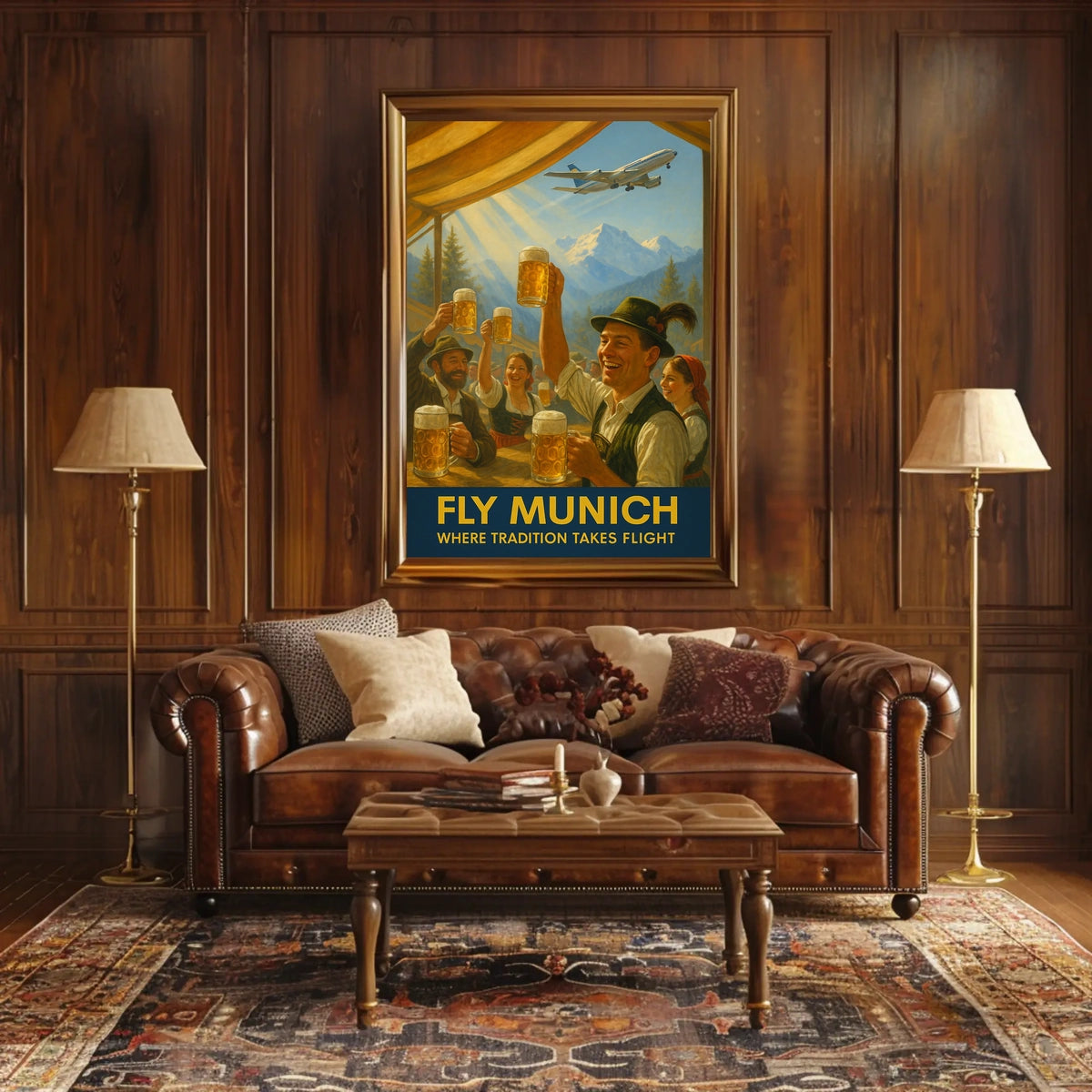 Fly Munich Where Tradition Takes Flight Poster