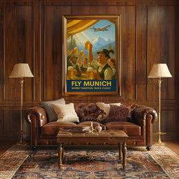 Fly Munich Where Tradition Takes Flight Poster