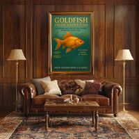 Goldfish Fresh Water Elegance Poster