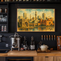Libya Architectural Desert Cityscape Splendor Poster