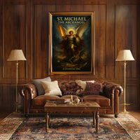 St. Michael the Archangel A Celestial Epic Poster PosterGoat