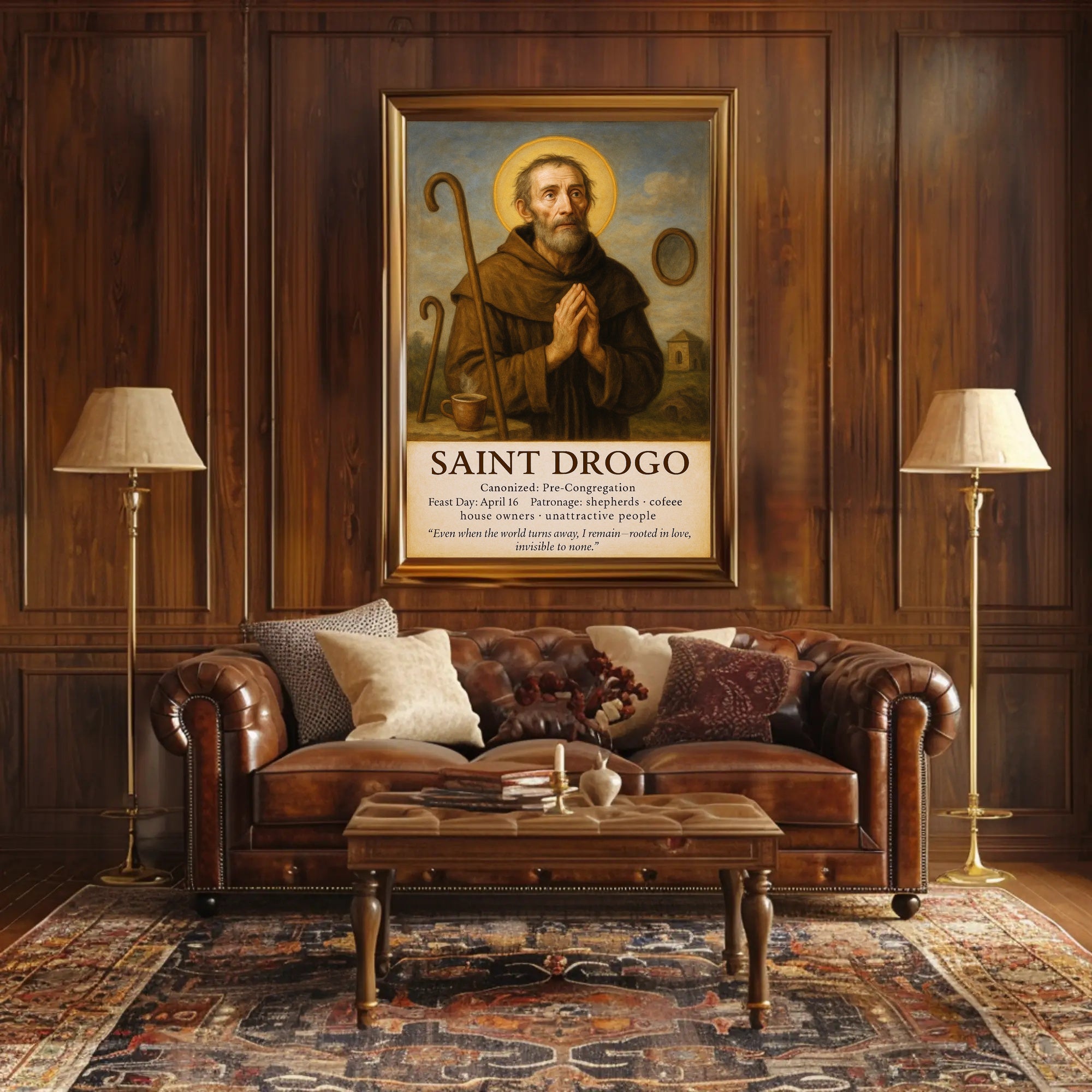 Saint Drogo Patron Saint Poster PosterGoat