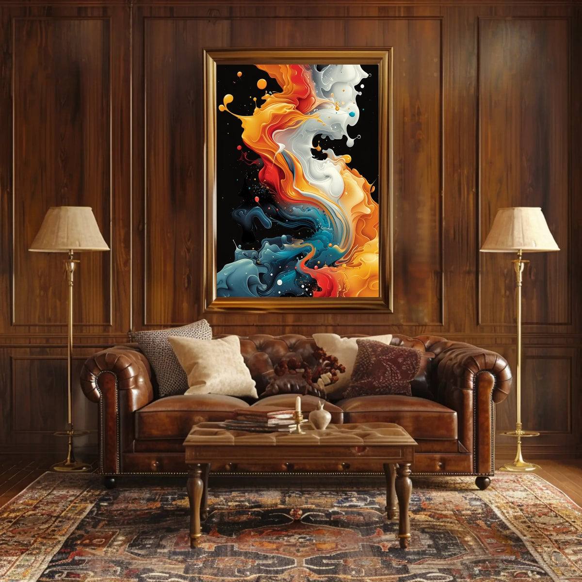 Abstract Color Symphony Abstract Poster