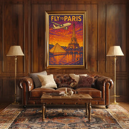 Fly To Paris Poster