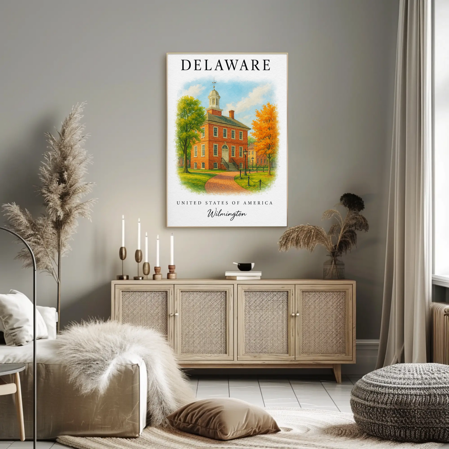 Delaware, Wilmington Signature Series Vintage Travel Poster