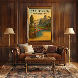 California The Golden State Poster PosterGoat
