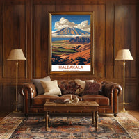 Haleakalā Scenic Travel Vintage National Park Poster