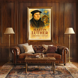 Martin Luther Vintage Christmas Edition Historical Poster