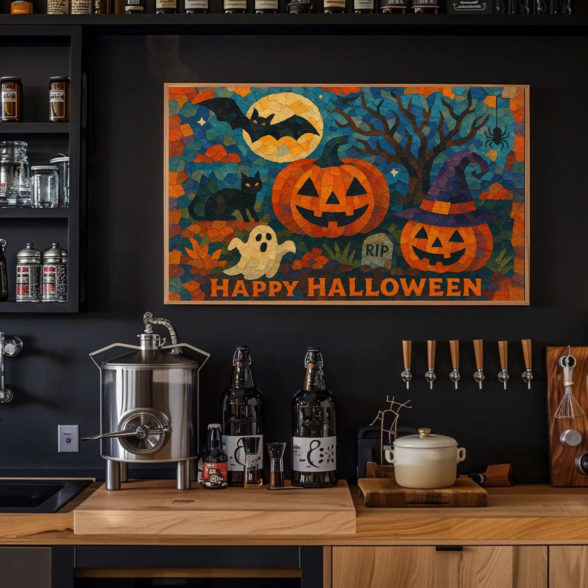 Halloween Urban Nightscape Cinematic Poster