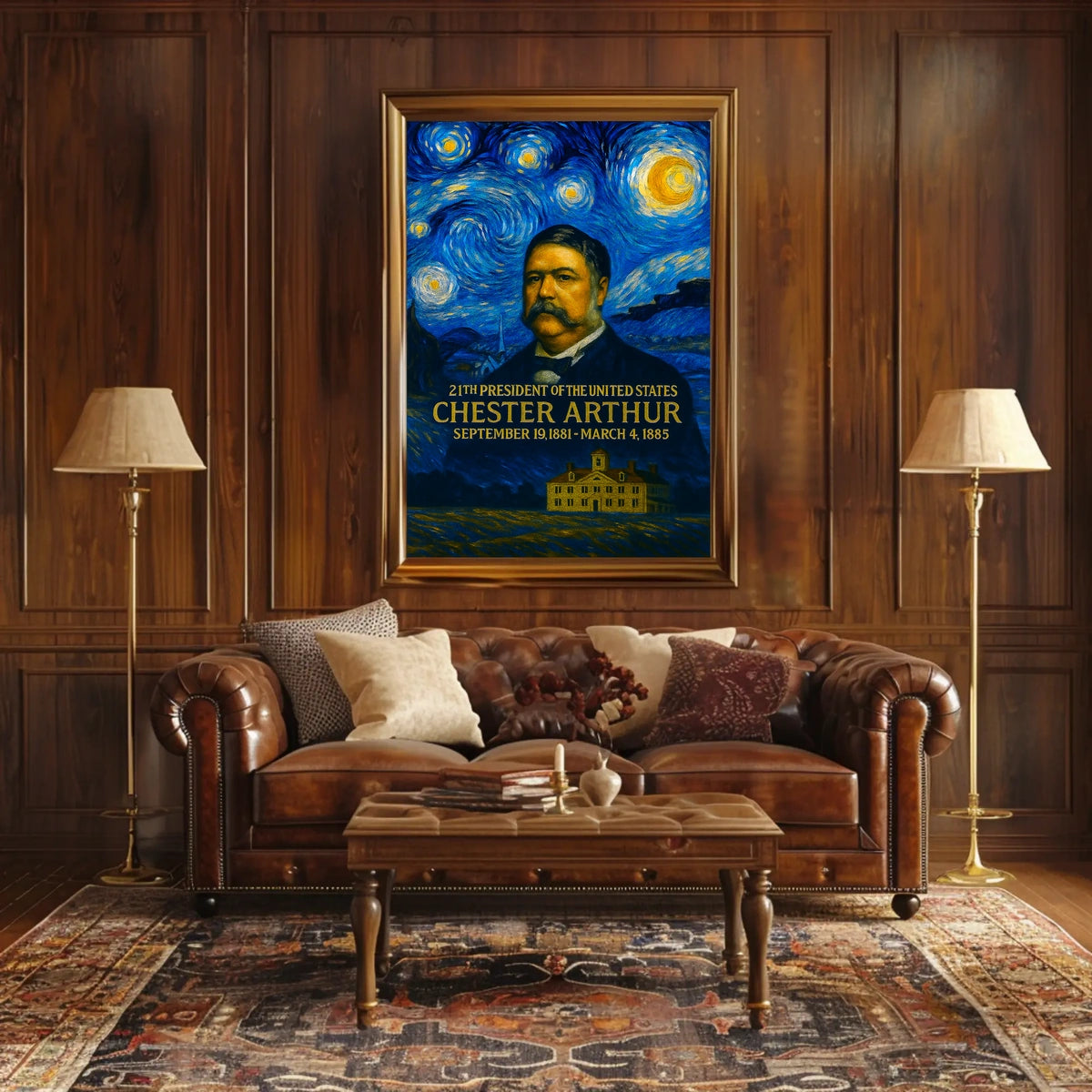 Chester A. Arthur 21st President of the United States Presidential Masterpiece Series Poster