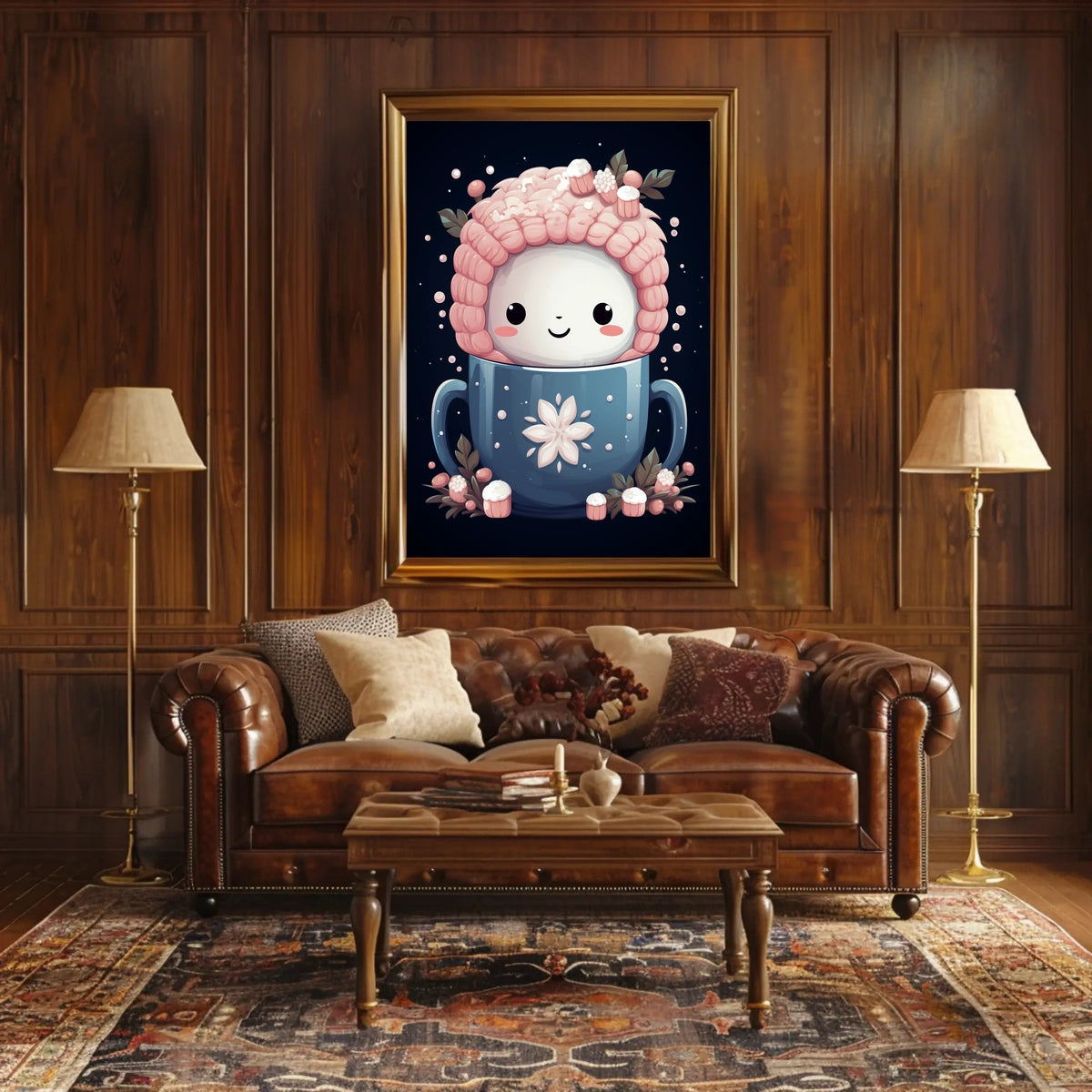 Cute Winter Mug Art Poster for Abstract or Artistic Poster