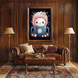 Cute Winter Mug Art Poster for Abstract or Artistic Poster