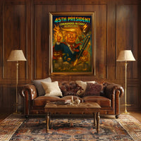 45th President Commander-in-Chief Reimagined Poster PosterGoat