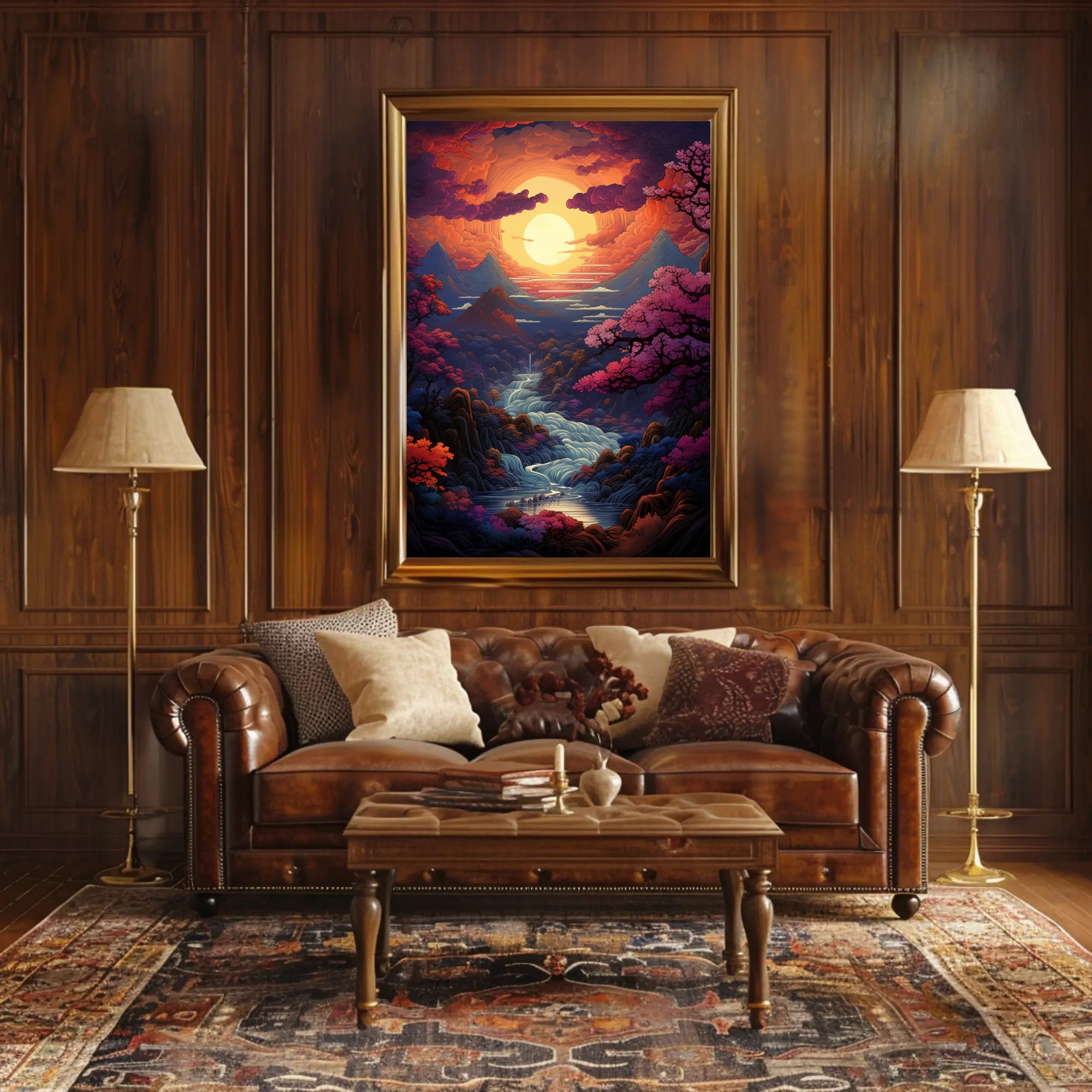 Enchanted Sunset Landscape Poster
