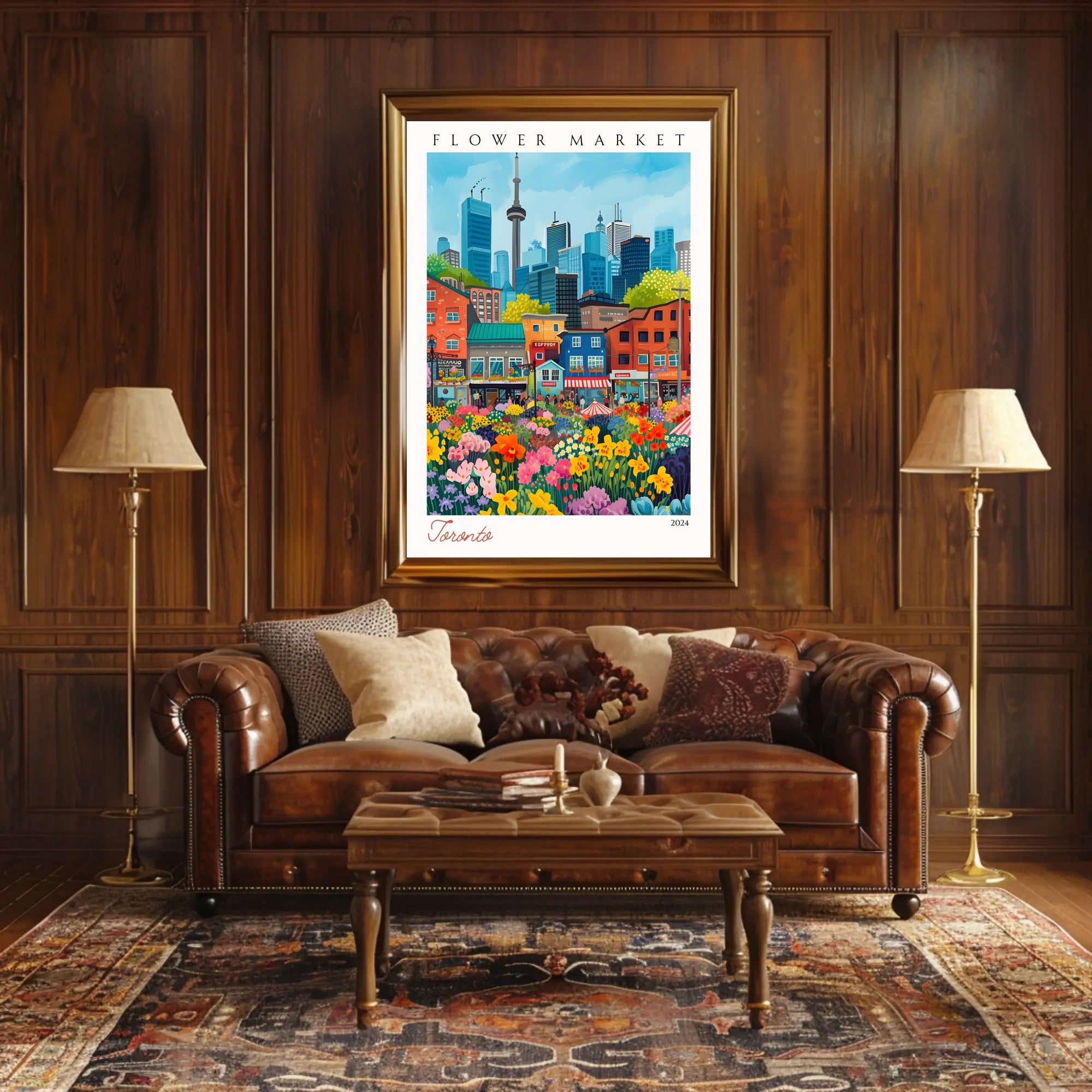 Toronto Flower Market 2024 Poster PosterGoat